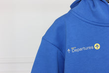 Load image into Gallery viewer, Kids Royal Blue &quot;Departures&quot; Hoodie
